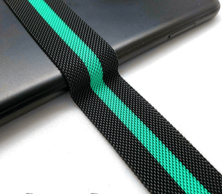 ALK Classic Milanese Band for Apple Watch in Black Teal - ALK DESIGNS