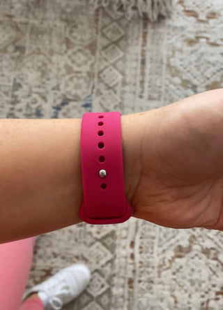 ALK Classic Silicone Band for Apple Watch in Pomegranate - ALK DESIGNS