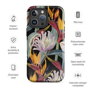 Tough iPhone Case in Birds of Paradise - ALK DESIGNS