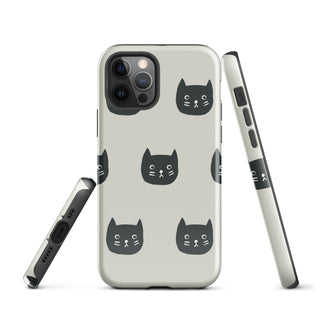 Tough iPhone Case in Black Cat - ALK DESIGNS