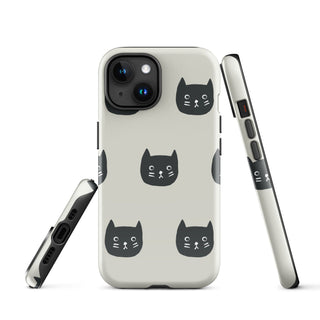 Tough iPhone Case in Black Cat - ALK DESIGNS