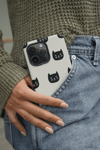 Tough iPhone Case in Black Cat - ALK DESIGNS