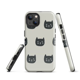 Tough iPhone Case in Black Cat - ALK DESIGNS