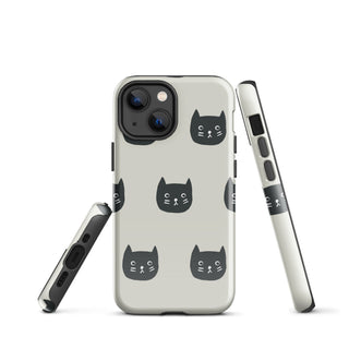 Tough iPhone Case in Black Cat - ALK DESIGNS