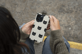 Tough iPhone Case in Black Cat - ALK DESIGNS