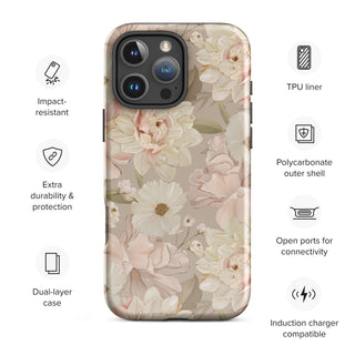 Tough iPhone Case in Blissful Flower - ALK DESIGNS