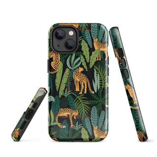 Tough iPhone Case in Cat Jungle - ALK DESIGNS