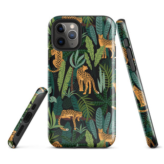 Tough iPhone Case in Cat Jungle - ALK DESIGNS