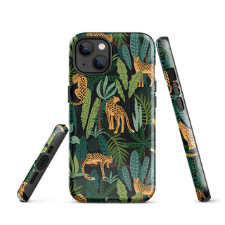 Tough iPhone Case in Cat Jungle - ALK DESIGNS