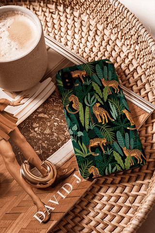 Tough iPhone Case in Cat Jungle - ALK DESIGNS