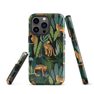 Tough iPhone Case in Cat Jungle - ALK DESIGNS