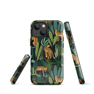 Tough iPhone Case in Cat Jungle - ALK DESIGNS