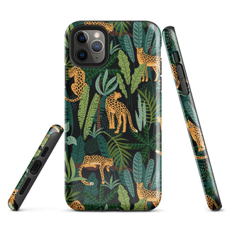 Tough iPhone Case in Cat Jungle - ALK DESIGNS