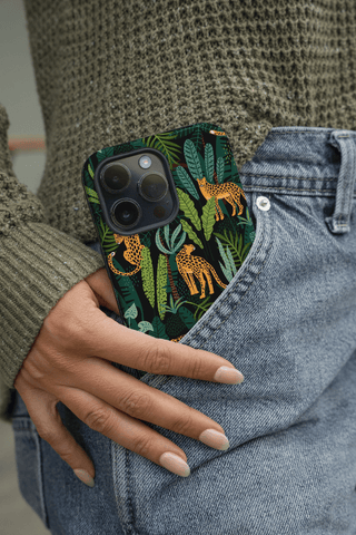 Tough iPhone Case in Cat Jungle - ALK DESIGNS