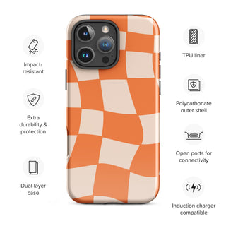 Tough iPhone Case in Checkers - ALK DESIGNS