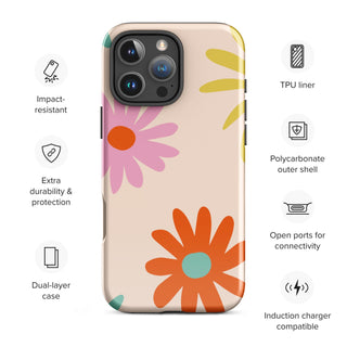 Tough iPhone Case in Flower Power - ALK DESIGNS