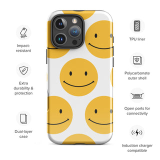 Tough iPhone Case in Happy - ALK DESIGNS