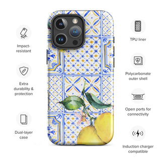 Tough iPhone Case in Lemon Cello - ALK DESIGNS